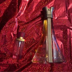 Elegant Glass Perfume Bottles in Amber and Clear